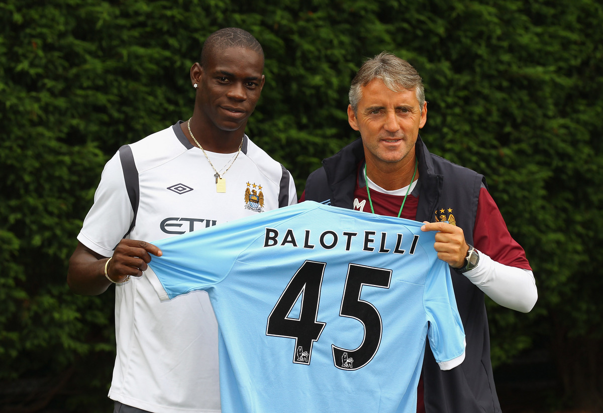 Roberto Mancini, Mario Balotelli Roberto Mancini, Mario Balotelli