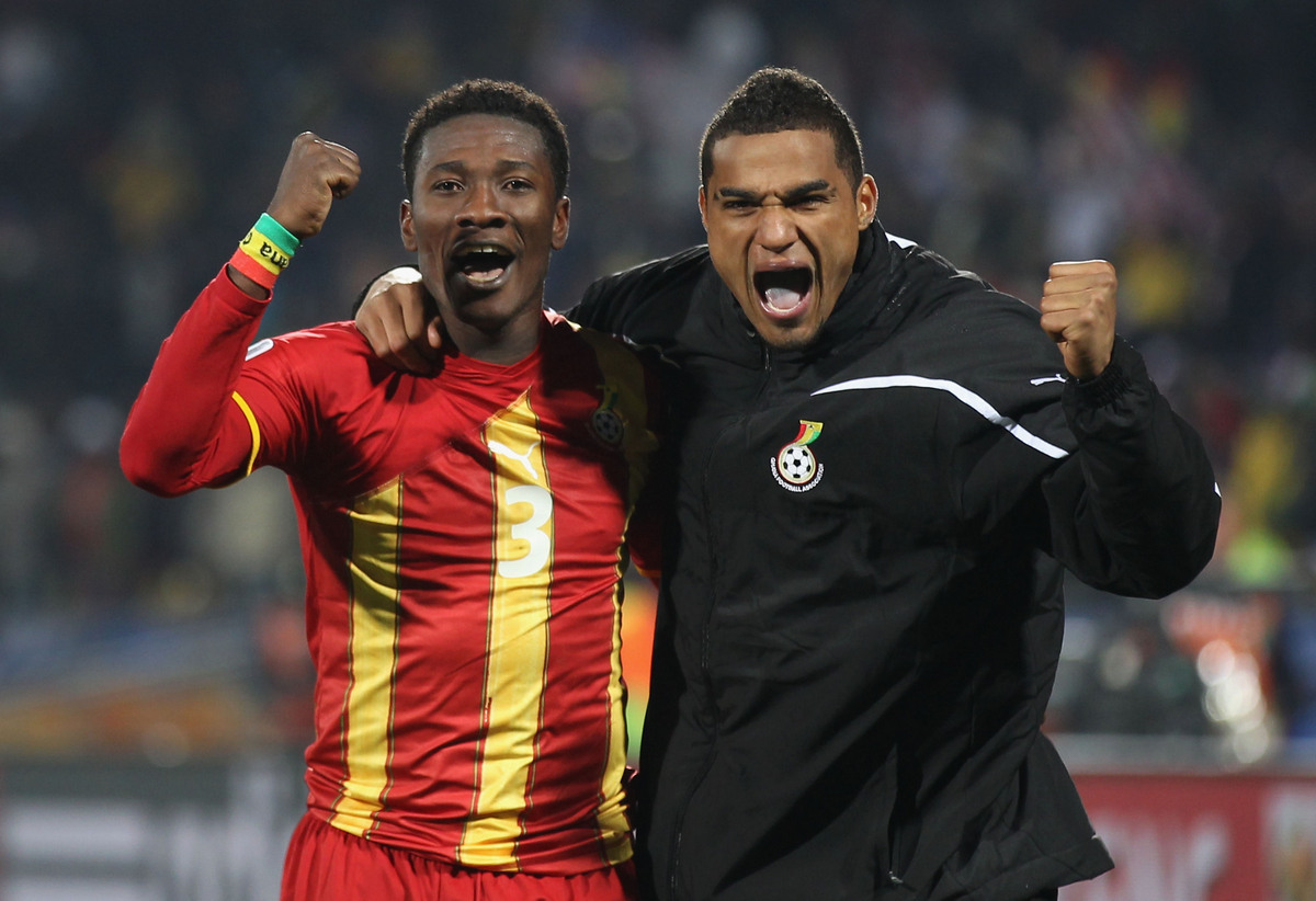 Asamoah Gyan, Kevin Prince Boateng Asamoah Gyan, Kevin Prince Boateng