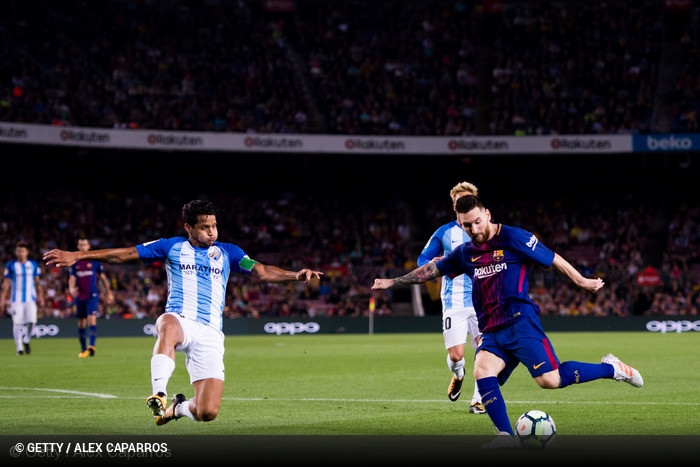 Barcelona x Mlaga - Liga Espanhola 2017/18 - CampeonatoJornada 9