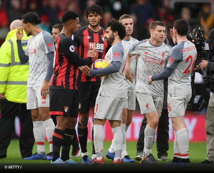 AFC Bournemouth x Liverpool - Premier League 2018/2019 - CampeonatoJornada 16