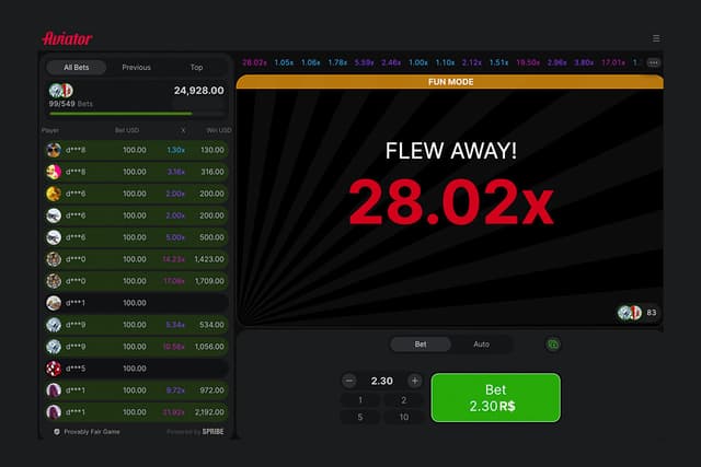 demo do aviator na tela do computador