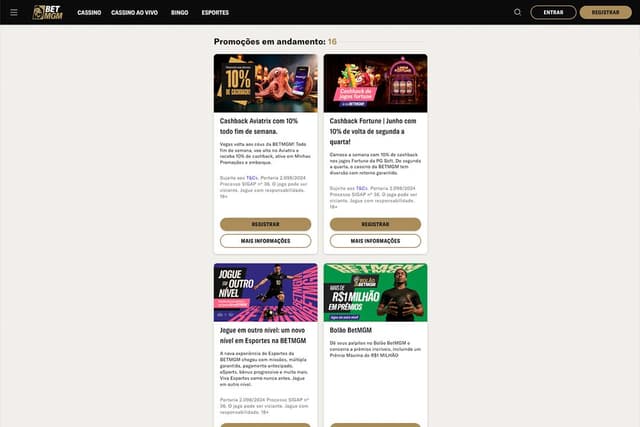 pagina de promoçoes betmgm