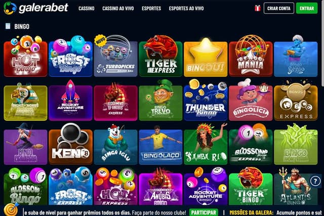 galera bet pagina bingo