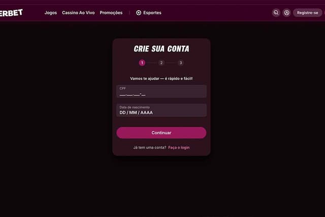 cadastro superbet
