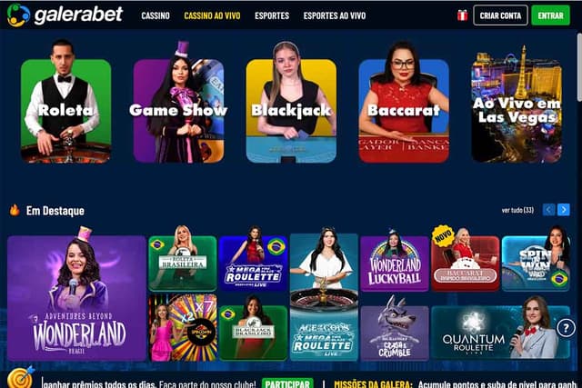 galera bet pagina cassino ao vivo