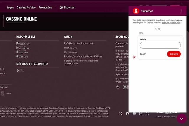 chat ao vivo superbet