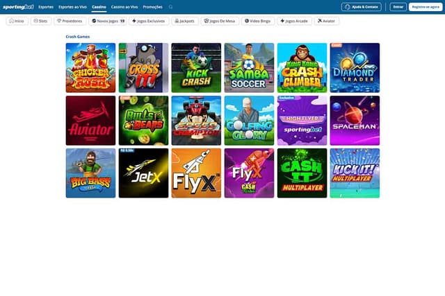 pagina de crash games sportingbet