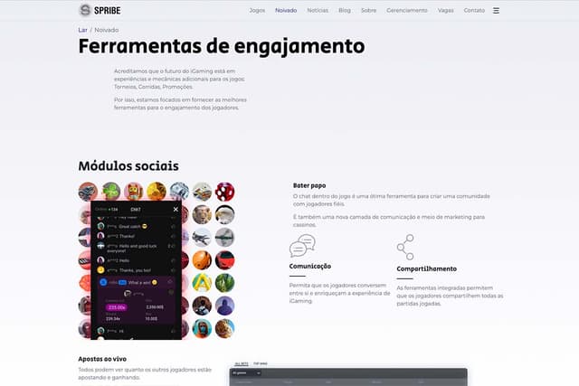 ferramentas sociais da spribe