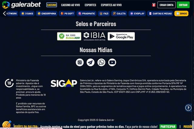 galera bet rodape da pagina