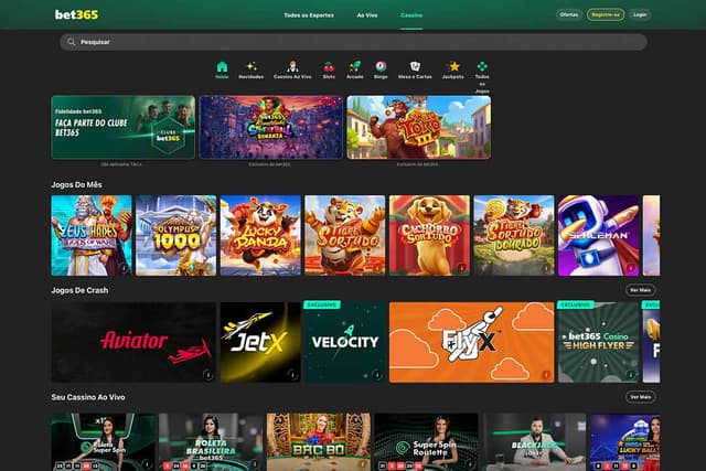 pagina inicial do casino da Bet365
