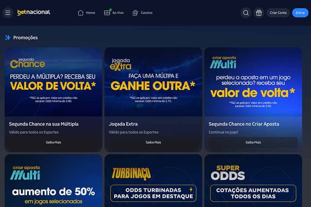 pagina e promoçoes cassino betnacional