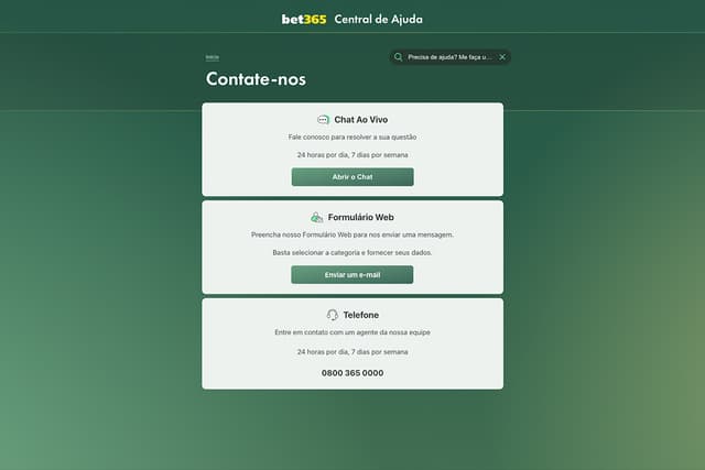 central de ajuda da bet365