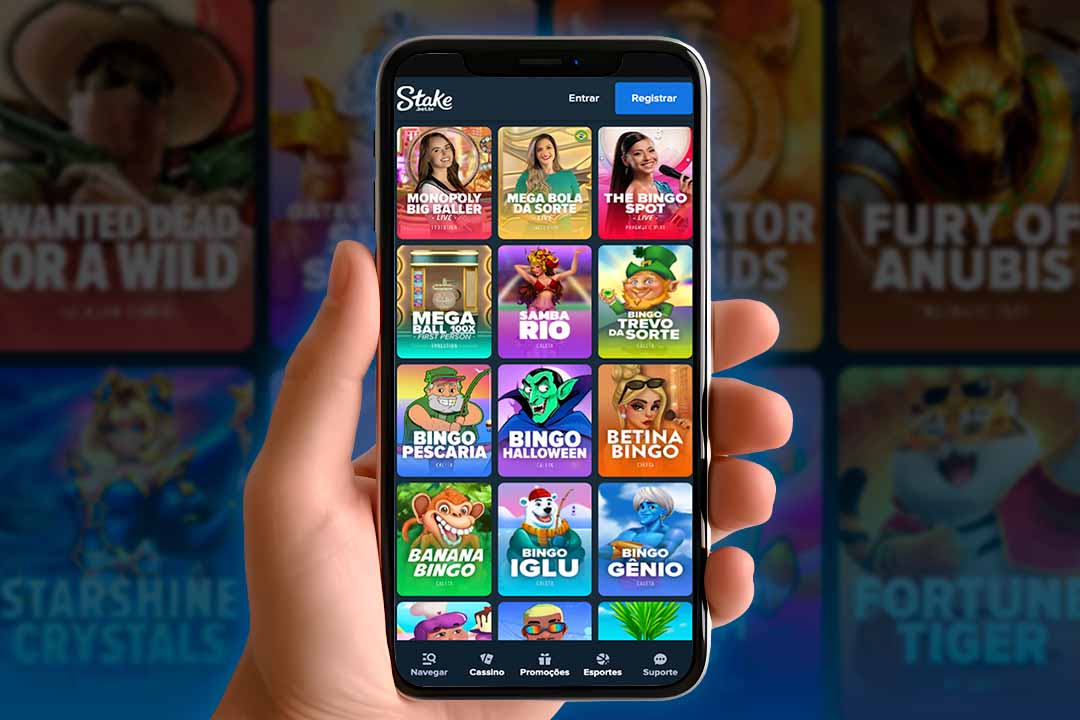celular com os jogos de bingo na stake