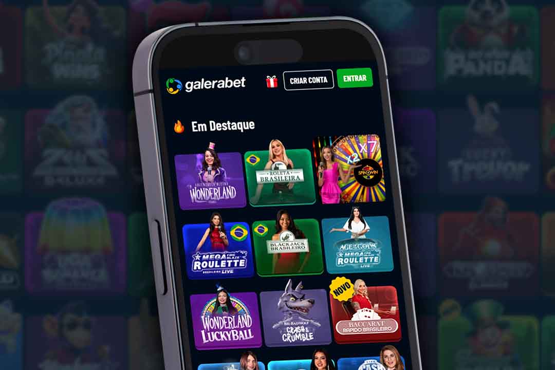 tela do catalogo do cassino ao vivo da galera bet