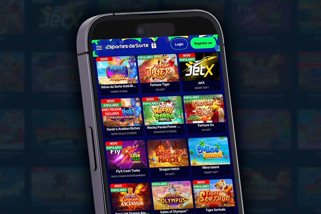 celular com o catálogo do jogos da esporte da sorte