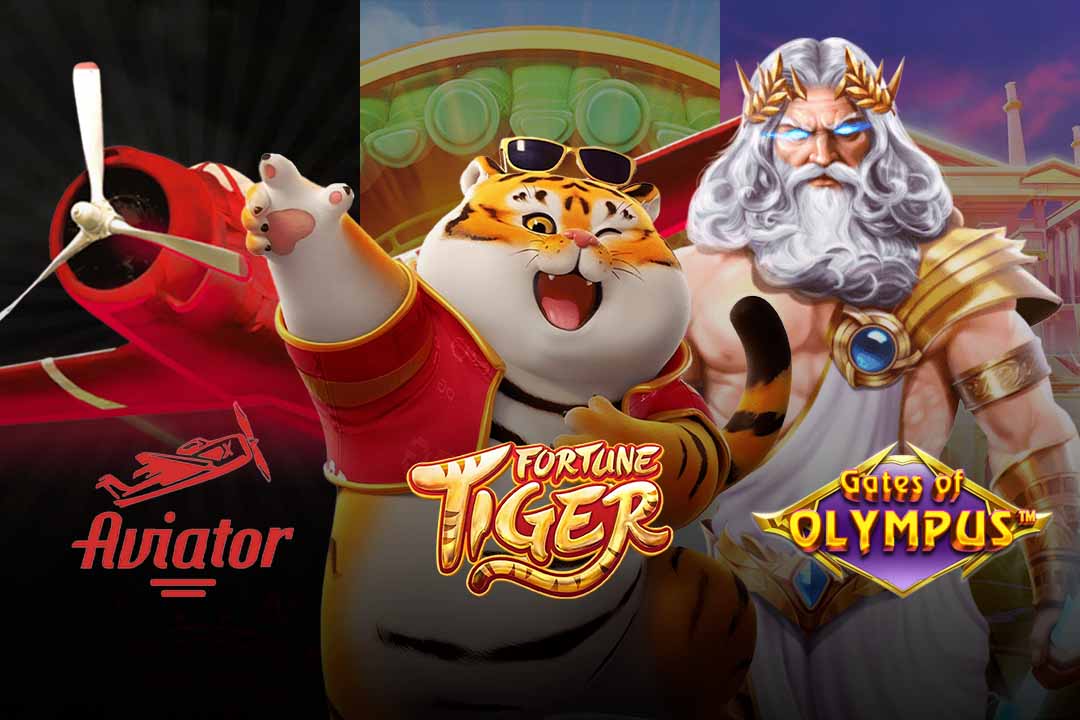 aviator, fortune tiger e gates of olympus