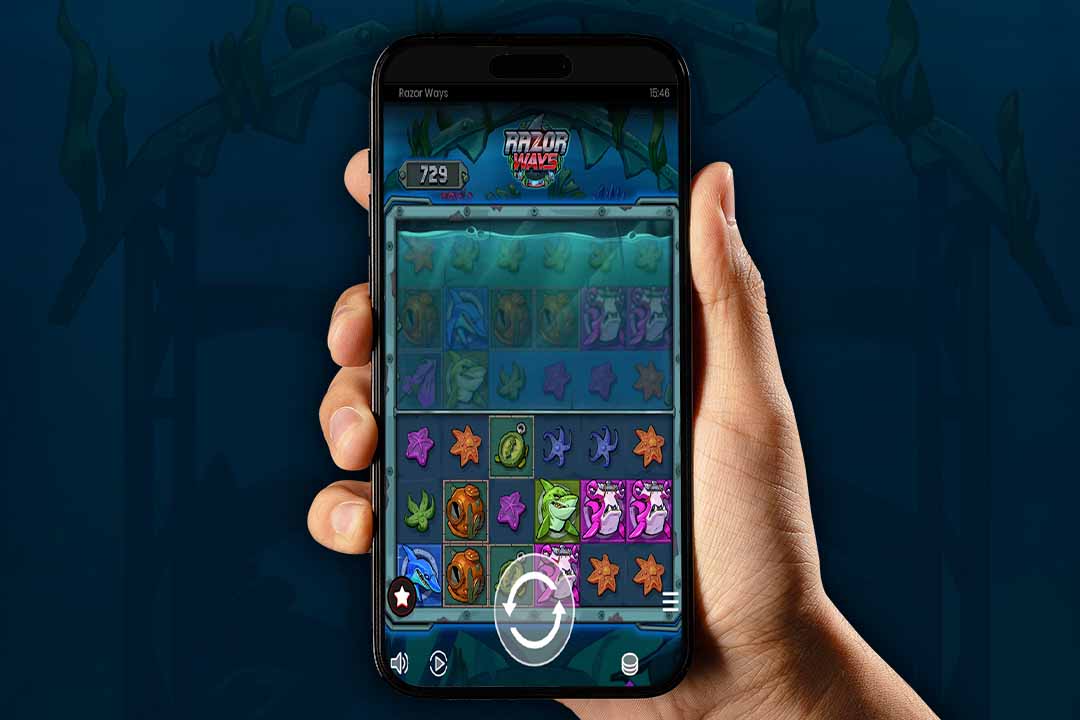 tela de um celular com o jogo razor ways