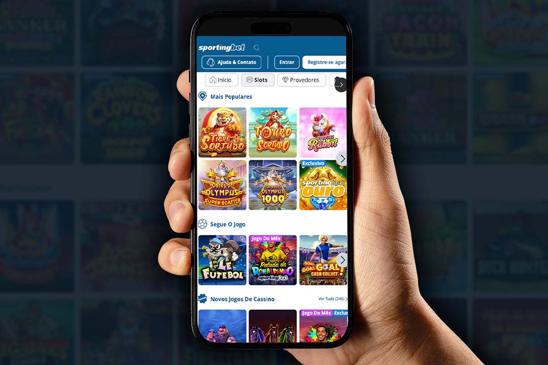 celular com o catálogo de jogos da sportingbet