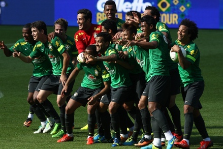 Brasil treina para enfrentar a Sua