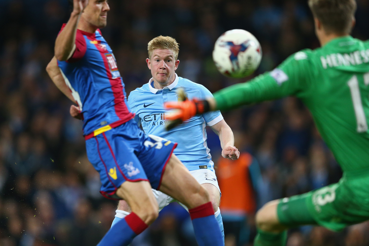 kevin de bruyne,jogador,wayne hennessey,crystal palace,equipa,manchester city,capital one cup 2015/16,league cup