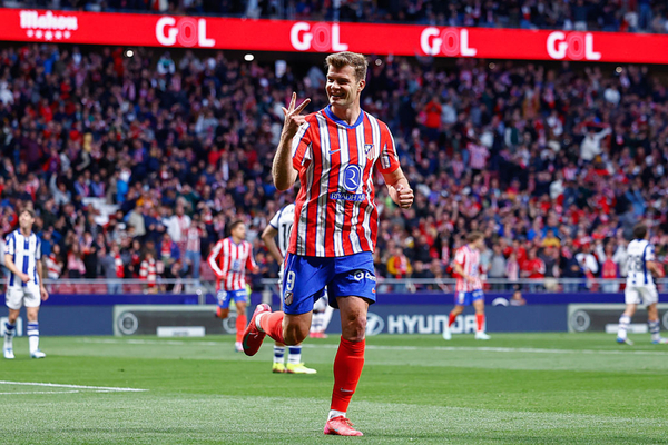 Atltico de Madrid vence com ''poker'' histrico de Sorloth