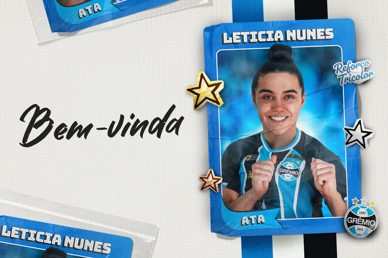 Leticia Nunes é o novo reforço do Grêmio feminino para a temporada Leticia Nunes é o novo reforço do Grêmio feminino para a temporada