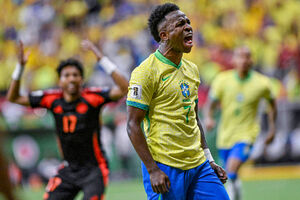 Vini Jr decide no fim, Brasil bate Colmbia e dorme na vice-liderana das Eliminatrias