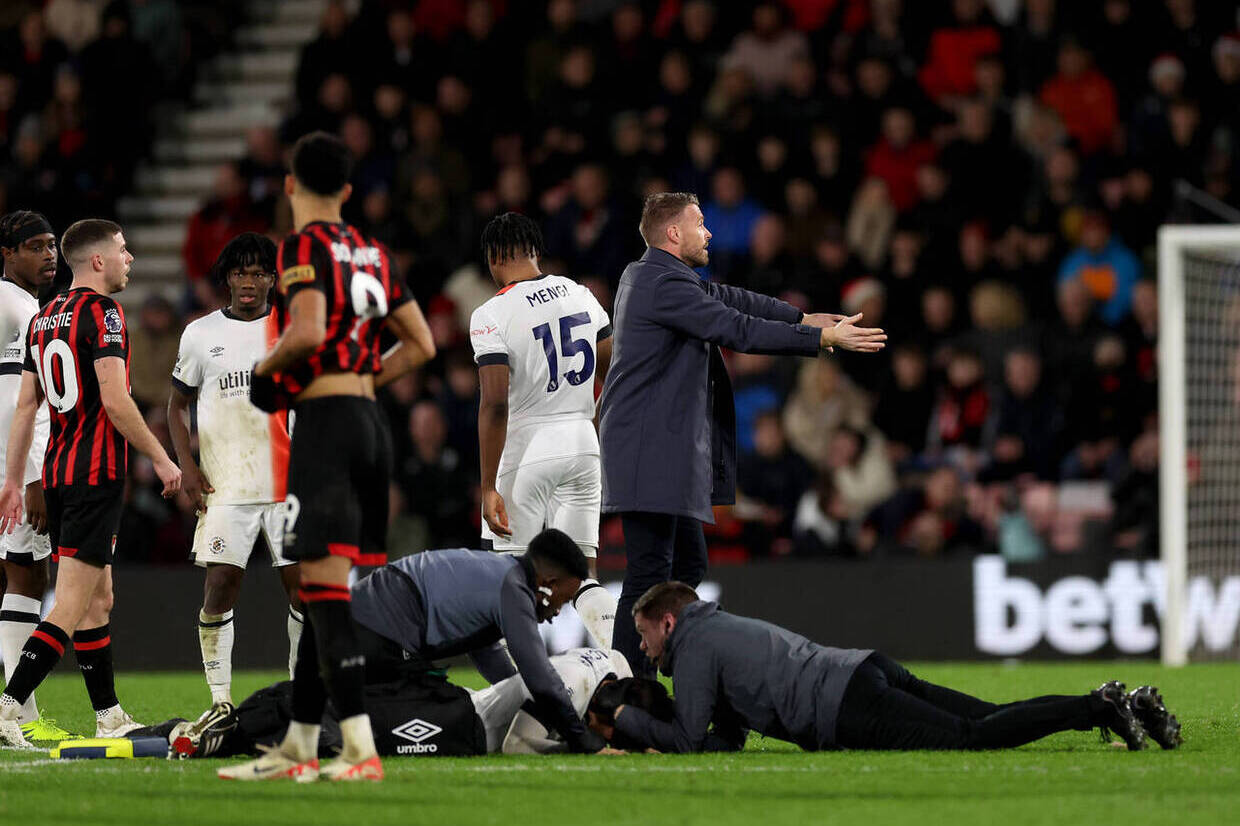 Capitão de time da Premier League sofre parada cardíaca durante partida em  Bournemouth - Esportes - R7 Futebol