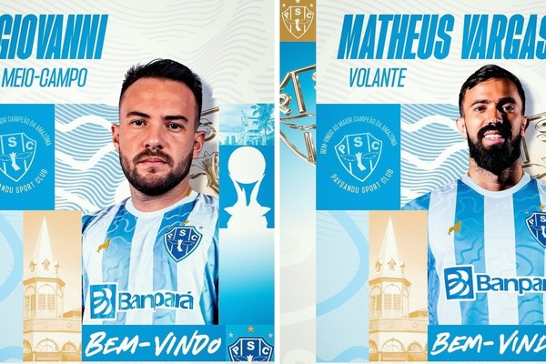 Giovanni, Matheus Vargas e mais; Paysandu anuncia pacoto