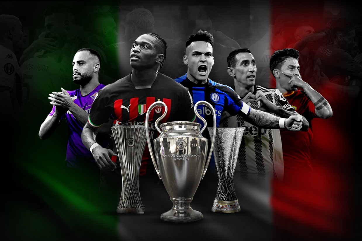 Itália domina competições europeias, mas vive drama por vaga na Champions  