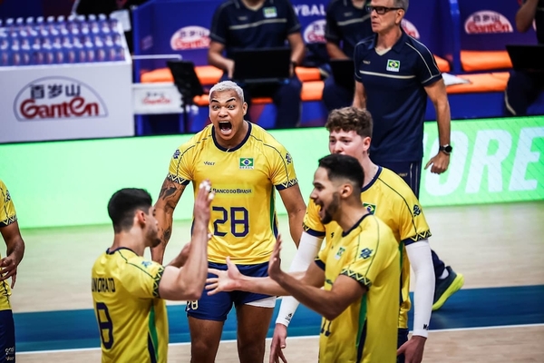 Brasil inicia VNL Masculina com vitria tranquila sobre o Ir
