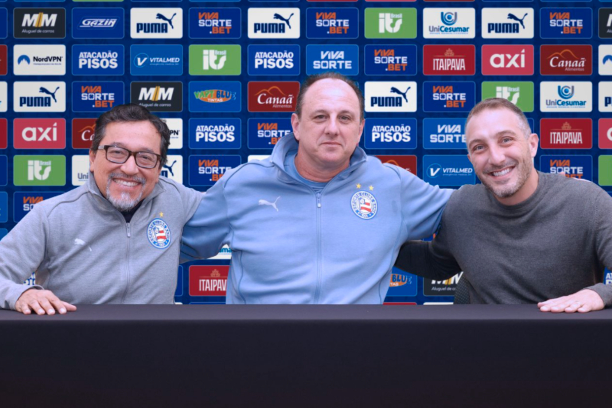 Rogério Ceni renova com o Bahia até o final de 2027