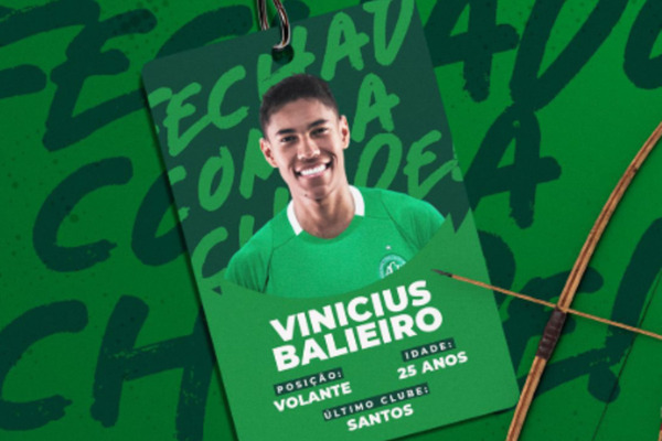 Santos empresta Vinicius Balieiro  Chapecoense