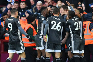 Leicester goleia Aston Villa fora de casa e segue firme na vice-liderana do Ingls