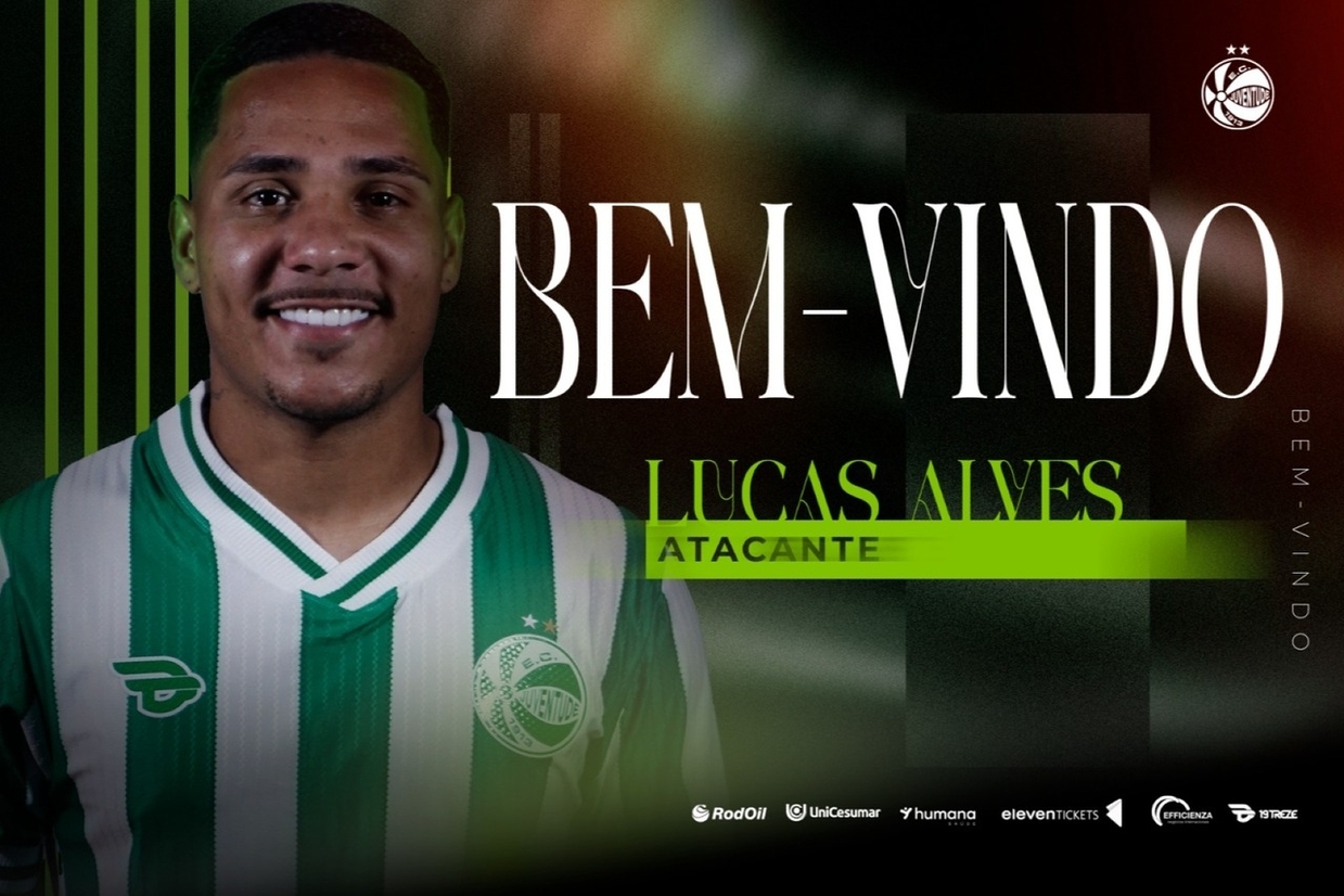 Juventude anuncia atacante Lucas Alves como novo reforço para a Série B