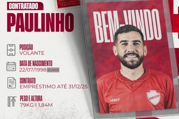 Paulinho troca o Brusque pelo Vila Nova