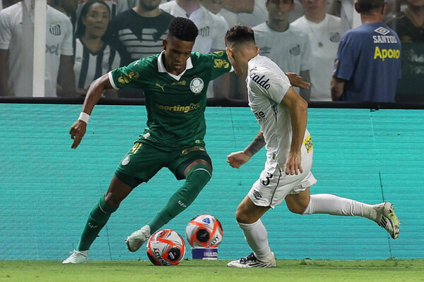 Palmeiras busca virada sobre o Santos no ltimo minuto