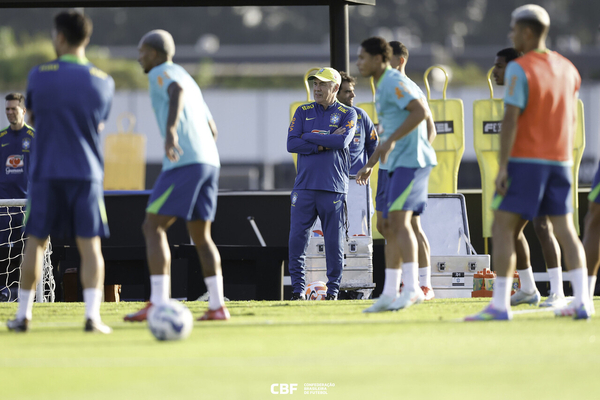 Carlo Ancelotti esboa primeira escalao da seleo brasileira