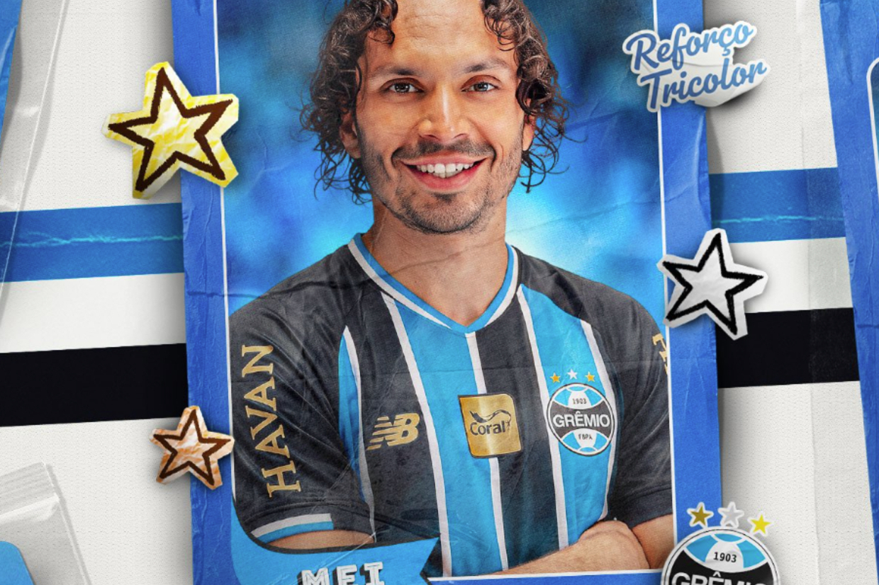 Grêmio anuncia croata com passagem pelo Benfica e Premier League