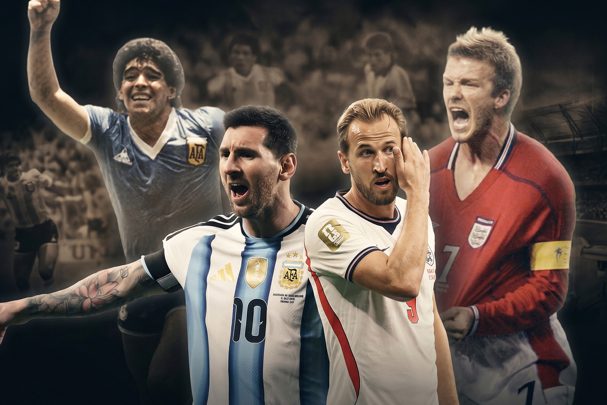 Rivalidade entre Inglaterra e Argentina: um clássico que transcende os gramados Rivalidade entre Inglaterra e Argentina: um clássico que transcende os gramados