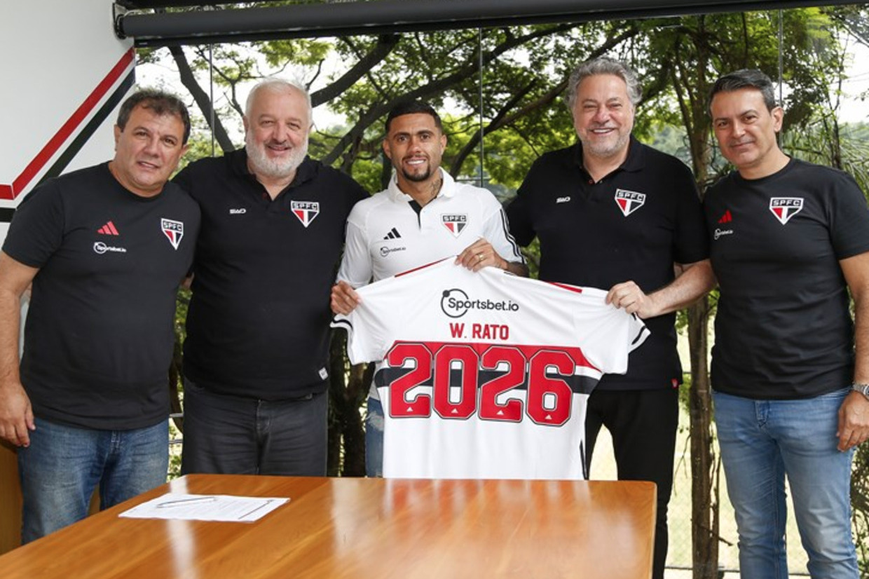 São Paulo prolonga contrato de Wellington Rato