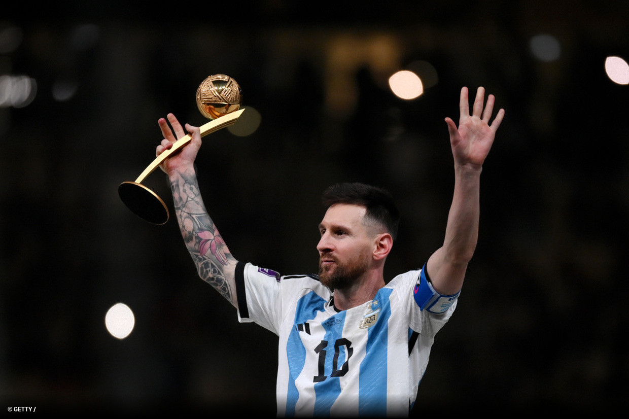 Copa do Mundo pela Argentina é o 42º título da carreira de Messi