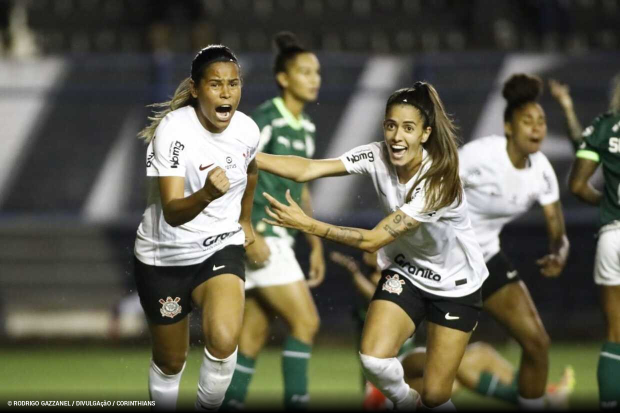 Corinthians vence o Palmeiras no primeiro jogo da final do