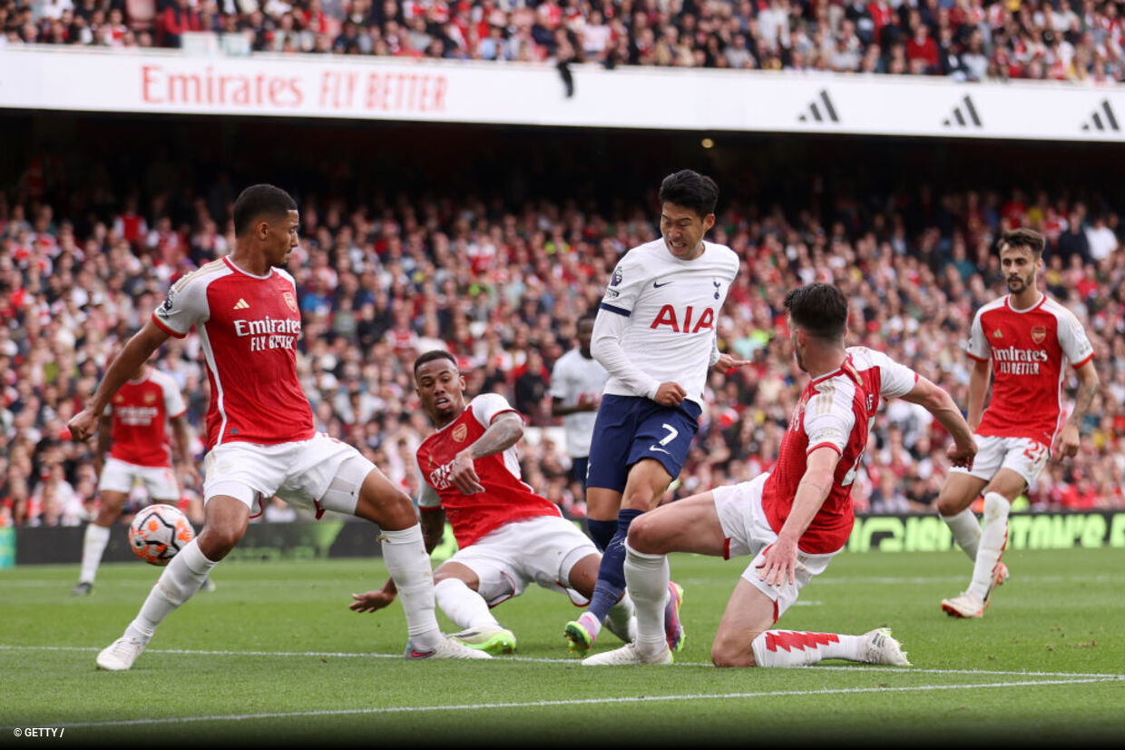 Tottenham conta com empate do Arsenal para assumir liderança do Inglês;  United ganha de virada - Esportes - R7 Futebol