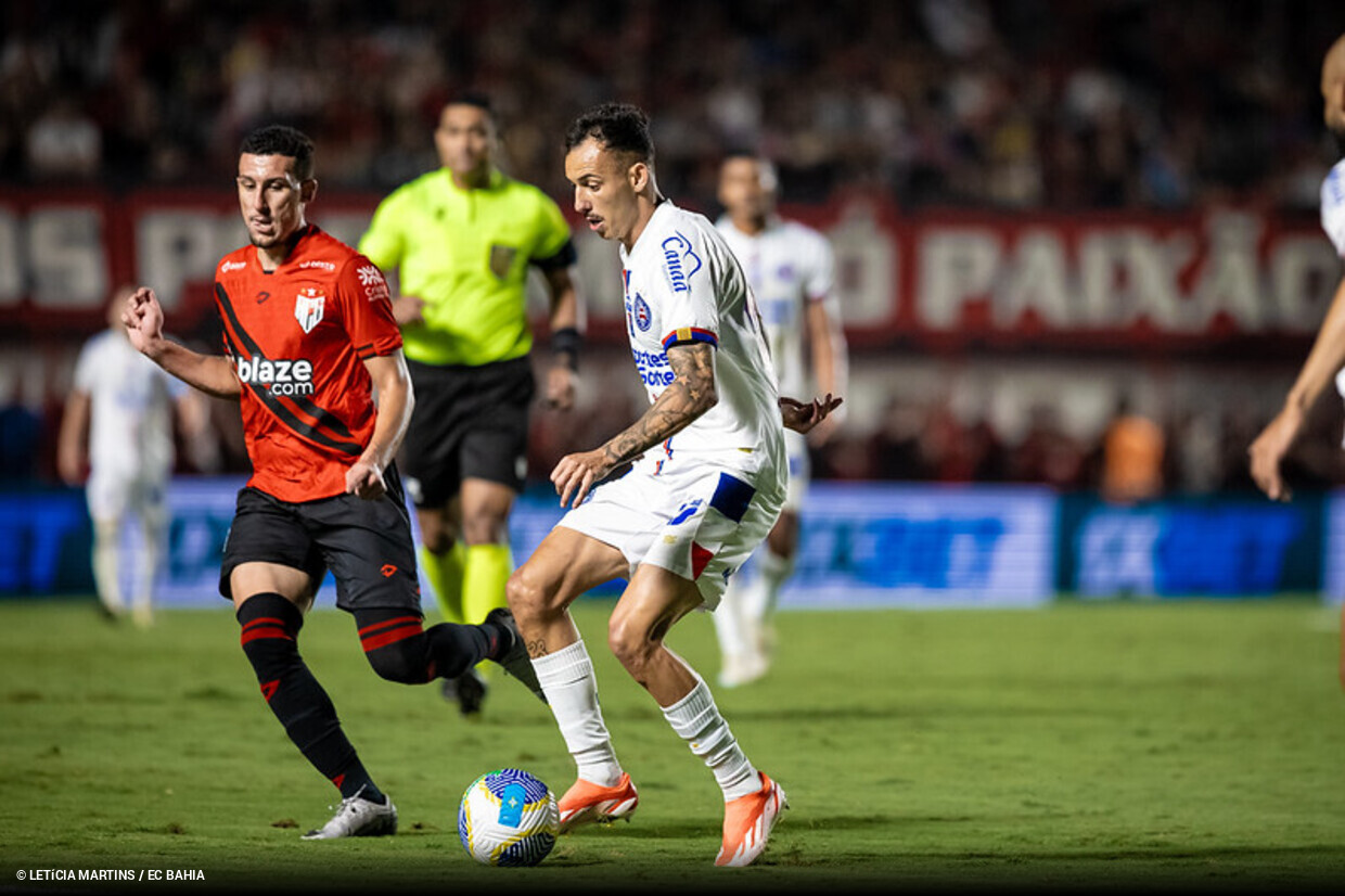 Bahia marca no último minuto e arranca empate contra o Atlético Goianiense :: ogol.com.br